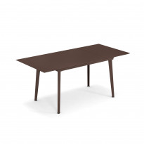 Table extensible PLUS4 BALCONY de Emu, 120/172 x 80 cm, Corten