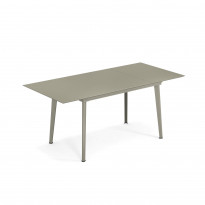 Table extensible PLUS4 BALCONY de Emu, 120/172 x 80 cm, Gris vert