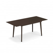 Table extensible PLUS4 BALCONY de Emu, 120/172 x 80 cm, Marron d