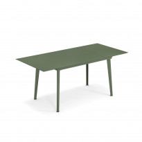 Table extensible PLUS4 BALCONY de Emu, 120/172 x 80 cm, Vert militaire