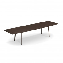 Table extensible PLUS4 de Emu, 220/330 x 90 cm, Marron d