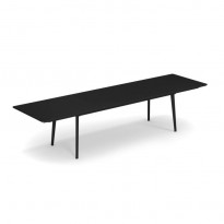 Table extensible PLUS4 de Emu, 220/330 x 90 cm, Noir