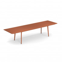 Table extensible PLUS4 de Emu, 220/330 x 90 cm, Rouge d