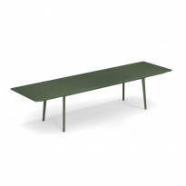 Table extensible PLUS4 de Emu, 220/330 x 90 cm, Vert militaire
