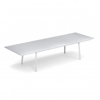 Table extensible PLUS4 IMPÉRIAL de Emu, 220/330 x 110 cm, Blanc glace