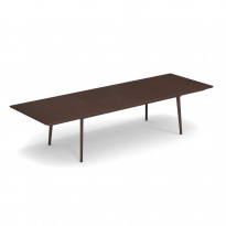 Table extensible PLUS4 IMPÉRIAL de Emu, 220/330 x 110 cm, Corten