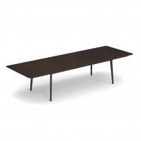 Table extensible PLUS4 IMPÉRIAL de Emu, 220/330 x 110 cm, Marron d