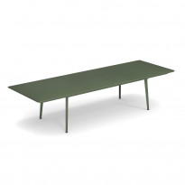 Table extensible PLUS4 IMPÉRIAL de Emu, 220/330 x 110 cm, Vert militaire