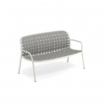 Sofa / banc 2 places YARD de Emu, Blanc et gris