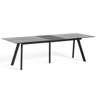 Table à rallonge CPH30 de Hay, 200 x 90 cm, Plateau et pieds en chêne noir vernis naturel