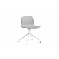 Chaise AAC10 de Hay, Piétement en aluminium teinté blanc, Concrete grey 2.0