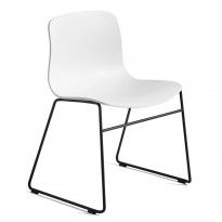 Chaise AAC08 de Hay, Piétement en aluminium teinté noir, White 2.0