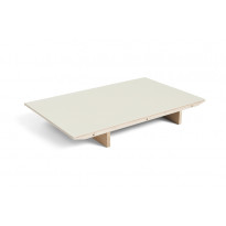 Extension pour table à rallonge CPH30 de Hay, 50 x 90 cm, Plateau lino blanc cassé
