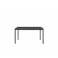 Table BASE de Muuto , 140 x 80 cm, Lino / Contreplaqué, Noir