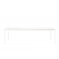 Table BASE de Muuto, 250 x 90 cm, Stratifié/ Contreplaqué, Blanc