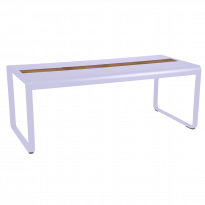 Table BELLEVIE 196 x 90 cm avec rangement de Fermob, Guimauve