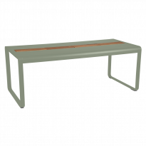 Table BELLEVIE 196 x 90 cm avec rangement de Fermob, Cactus
