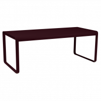 Table BELLEVIE de Fermob, 196 x 90, Cerise noire