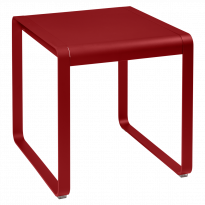 Table BELLEVIE de Fermob, 74 x 80, Coquelicot