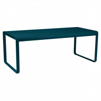 Table BELLEVIE de Fermob, bleu acapulco