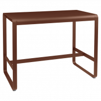 Table haute BELLEVIE de Fermob, 140 x 80, Ocre rouge