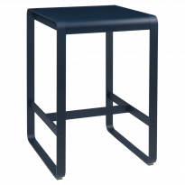 Table haute BELLEVIE de Fermob, 74 x 80, Bleu abysse