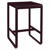 Table haute BELLEVIE de Fermob, 74 x 80, Cerise noire