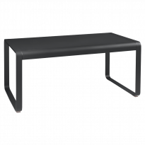 Table mi-haute BELLEVIE de Fermob, 140 x 80, Carbone