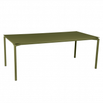 Table CALVI de Fermob, 195 x 95 cm, Pesto