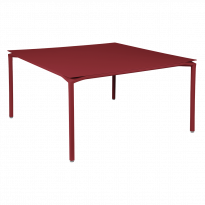 Table CALVI de Fermob, 140 x 140 cm, Piment