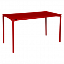 Table haute CALVI de Fermob, Coquelicot