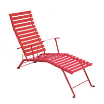 Chaise longue pliante BISTRO de Fermob, Coquelicot