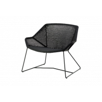 Chaise lounge BREEZE de Cane-line, noir