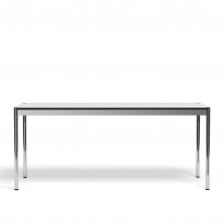 Table rectangulaire USM Haller T69, 175 x 75, Stratifié gris perle