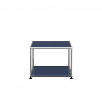 Petite table basse carrée USM Haller M22, Bleu acier