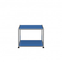 Petite table basse carrée USM Haller M22, Bleu gentiane