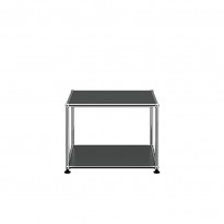 Petite table basse carrée USM Haller M22, Noir graphite