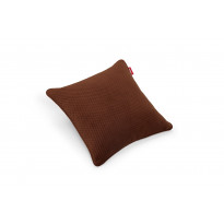 Coussin SQUARE ROYAL VELVET RECYCLED de Fatboy, 50 x 50 cm, Tobacco