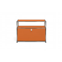 Petit meuble de rangement USM Haller O1, Orange pur
