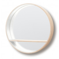 Miroir CONSOLE de Drugeot Manufacture, Ø125, Blanc