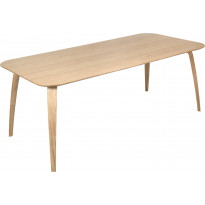 Table rectangulaire de Gubi, 100 x 200 cm, Chêne