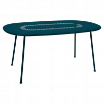 Table ovale LORETTE 160 x 90 cm de Fermob, Bleu acapulco