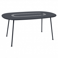 Table ovale LORETTE 160 x 90 cm de Fermob, Carbone