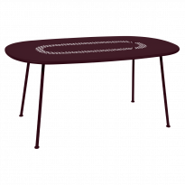 Table ovale LORETTE 160 x 90 cm de Fermob, Cerise noire