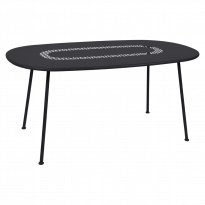 Table ovale LORETTE 160 x 90 cm de Fermob, Réglisse