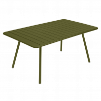 Table rectangulaire confort 6 LUXEMBOURG de Fermob, Pesto