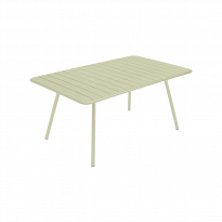 Table rectangulaire confort 6 LUXEMBOURG de Fermob, couleur Tilleul