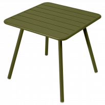 Table carrée 4 pieds LUXEMBOURG de Fermob, Pesto