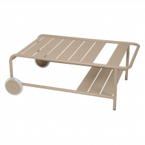 Table basse avec roues Luxembourg de Fermob, Muscade
