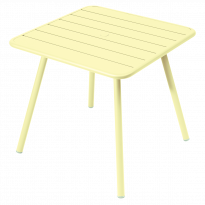 Table carrée 4 pieds LUXEMBOURG de Fermob, Citron givré